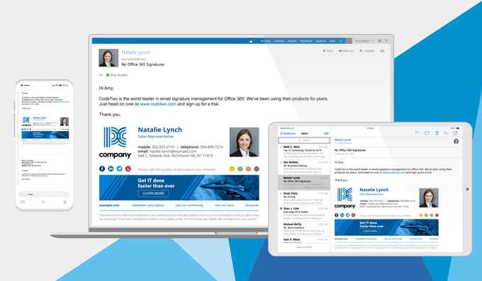 Email Signatures Office 365 all devices supported