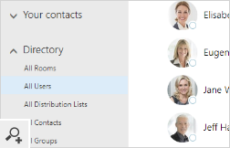 Microsoft 365 users' photos in the Outlook on the Web People app.