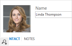 A Microsoft 365 user photo displayed in an Outlook 2016 contact